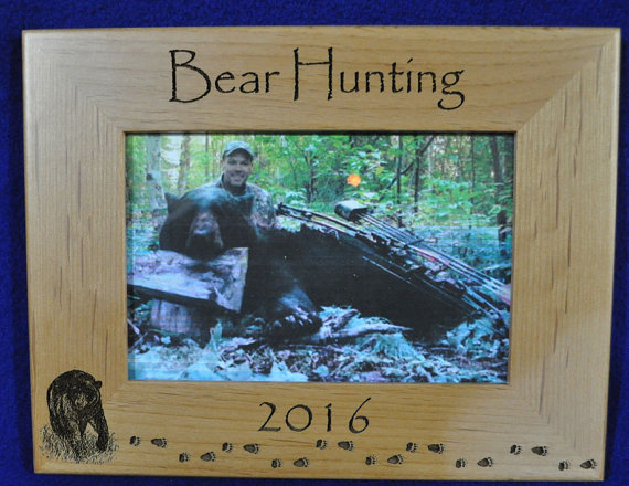 bear hunting picture frame